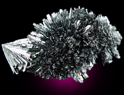 Stibnite from Baia Sprie (Felsbnya), Maramures, Romania