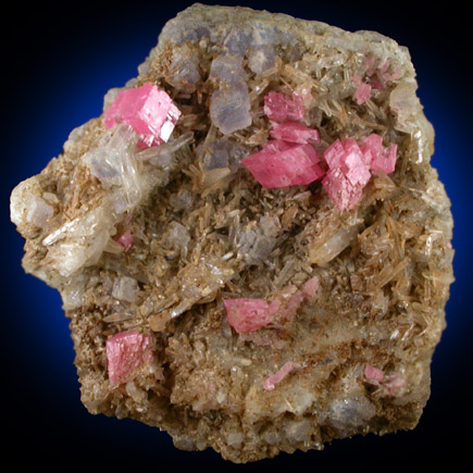 Rhodochrosite, Fluorite, Quartz from Sweet Home Mine, Buckskin Gulch, Alma District, Park County, Colorado