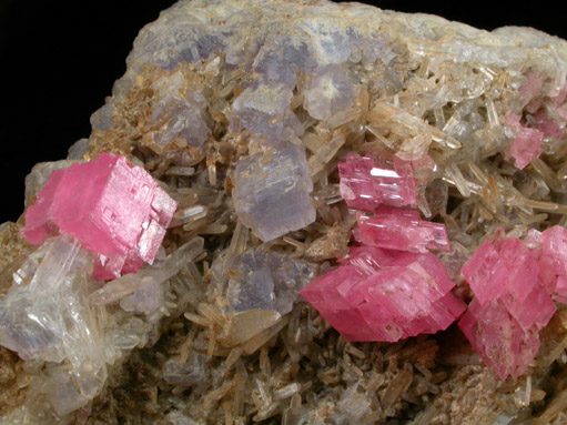 Rhodochrosite, Fluorite, Quartz from Sweet Home Mine, Buckskin Gulch, Alma District, Park County, Colorado