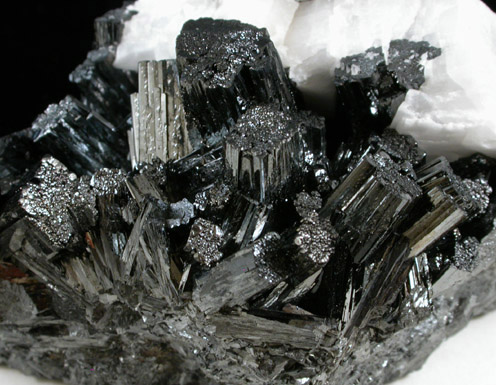 Manganite and Barite from Ilfeld, Thuringia, Germany (Type Locality for Manganite)