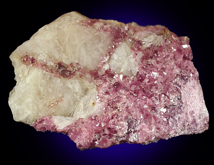 Lepidolite in Quartz from Petaca District, Rio Arriba County, New Mexico