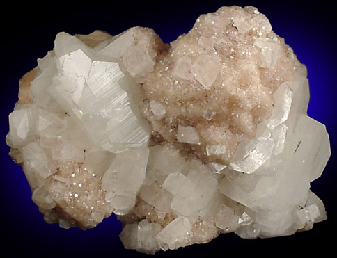 Apophyllite on Stilbite from Pune District, Maharashtra, India