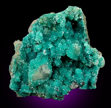 Turquoise Crystals on Quartz from Bishop Mine, Lynch Station, Campbell County, Virginia