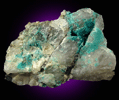 Turquoise Crystals on Quartz from Bishop Mine, Lynch Station, Campbell County, Virginia