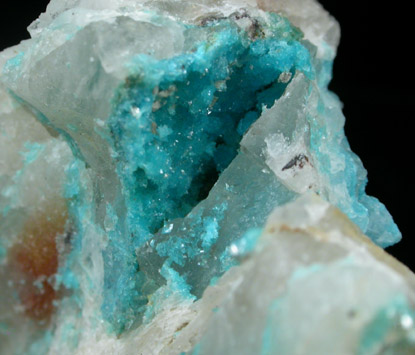 Turquoise Crystals on Quartz from Bishop Mine, Lynch Station, Campbell County, Virginia