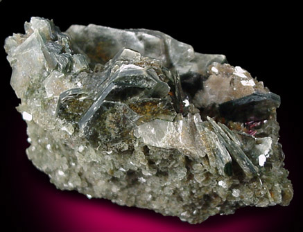 Rutile in Muscovite from Bessemer City, Gaston County, North Carolina