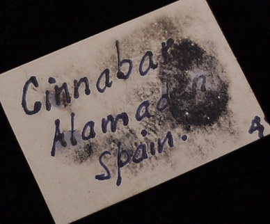 Cinnabar from Almeden, Castilla-La Mancha, Ciudad Real Province, Spain