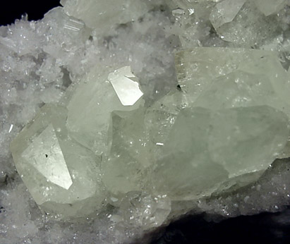 Datolite on Quartz from Upper New Street Quarry, Paterson, Passaic County, New Jersey