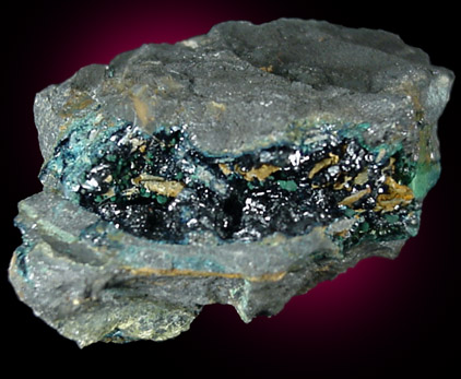 Clinoclase from American Eagle Mine, Tintic District, Juab County, Utah