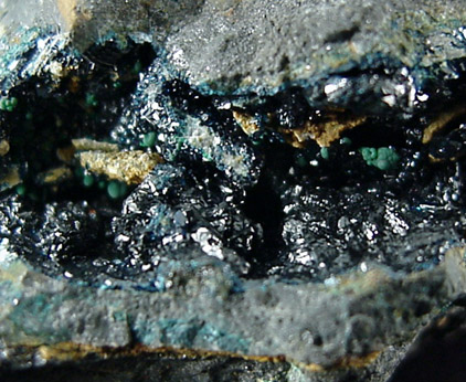 Clinoclase from American Eagle Mine, Tintic District, Juab County, Utah