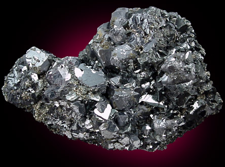 Bismuthinite, Galena, Pyrite from Llallagua, Bustillos Province, Potosi Department, Bolivia