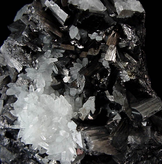 Enargite with Quartz from Butte Mining District, Summit Valley, Silver Bow County, Montana