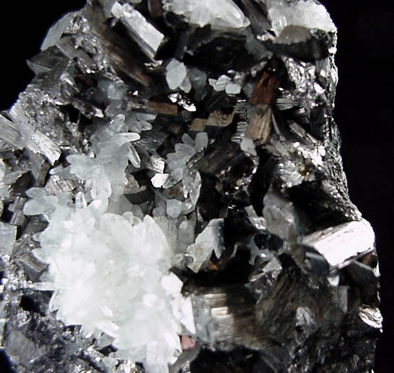 Enargite with Quartz from Butte Mining District, Summit Valley, Silver Bow County, Montana