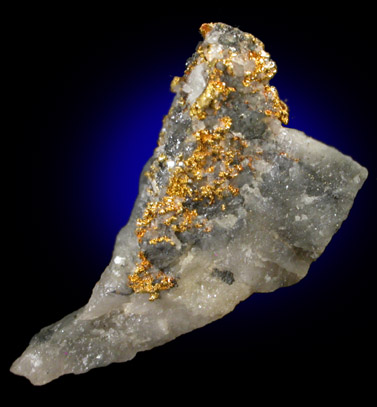 Gold in Quartz from Placer County, California