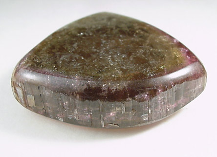Elbaite Tourmaline (polished section) from Minas Gerais, Brazil