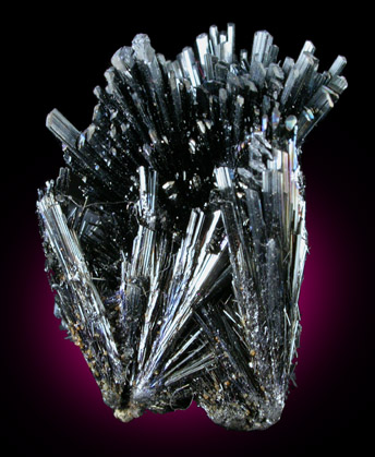 Stibnite from Baia Sprie (Felsbnya), Maramures, Romania