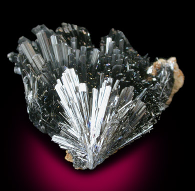 Stibnite from Baia Sprie (Felsbnya), Maramures, Romania