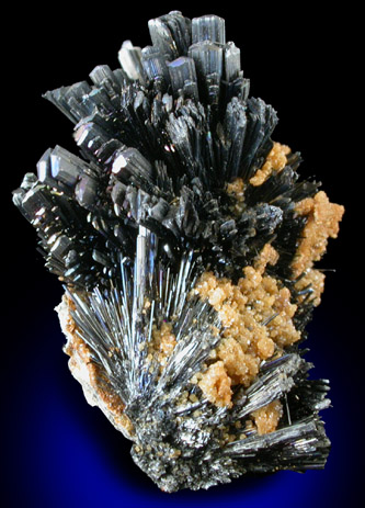 Stibnite from Baia Sprie (Felsbnya), Maramures, Romania