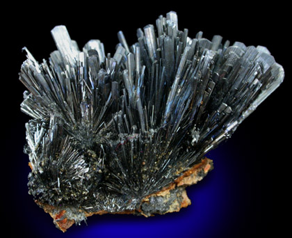 Stibnite from Baia Sprie (Felsbnya), Maramures, Romania