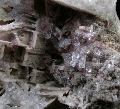 Quartz with Anhydrite casts from New Street Quarry, Paterson, Passaic County, New Jersey