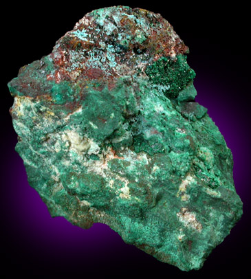 Connellite and Malachite from Centennial Eureka Mine, Tintic District, Juab County, Utah