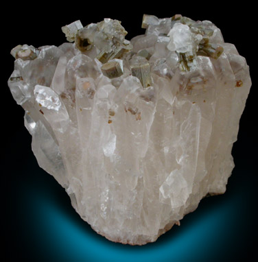 Vanadinite on Calcite from Apex Mine, San Carlos, Mun. de Manuel Benavides, Chihuahua, Mexico