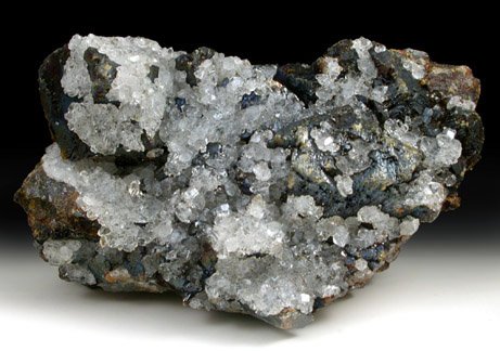 Quartz on Sphalerite from Eagle Picher Mine, Picher, Ottawa County, Oklahoma