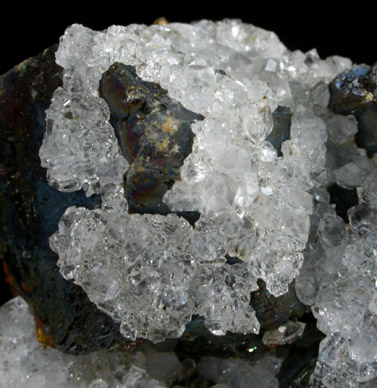 Quartz on Sphalerite from Eagle Picher Mine, Picher, Ottawa County, Oklahoma