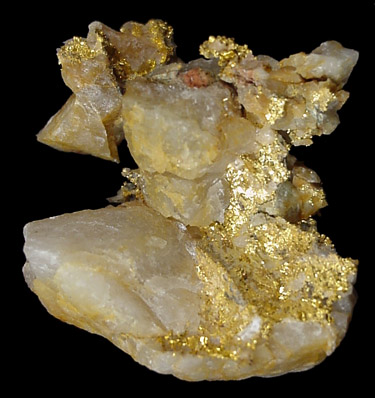 Gold in Quartz from El Dorado County, California