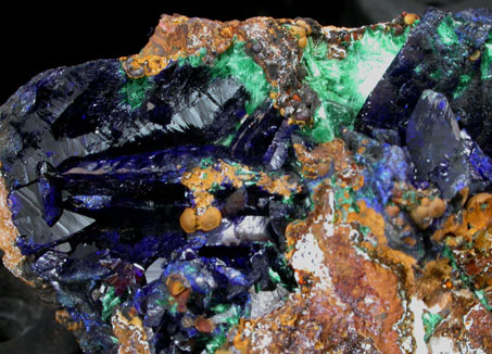 Azurite and Malachite from Bisbee, Warren District, Cochise County, Arizona