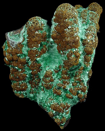 Malachite from Copper Queen Mine, Bisbee, Warren District, Cochise County, Arizona