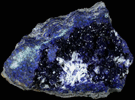 Azurite, Calcite and Malachite from Bisbee, Warren District, Cochise County, Arizona