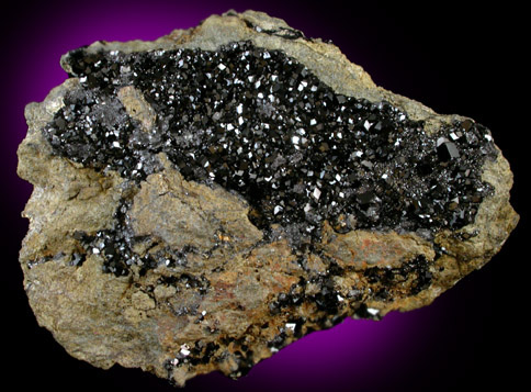 Andradite Garnet var. Melanite from New Idria District, San Benito County, California