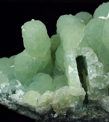 Prehnite epimorphs of Anhydrite from New Street Quarry, Paterson, Passaic County, New Jersey