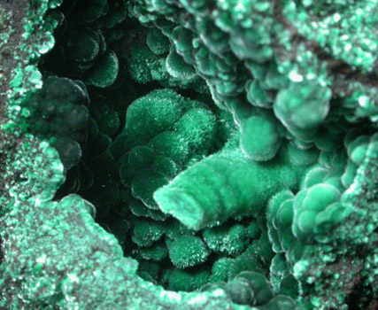 Malachite from Bisbee, Warren District, Cochise County, Arizona