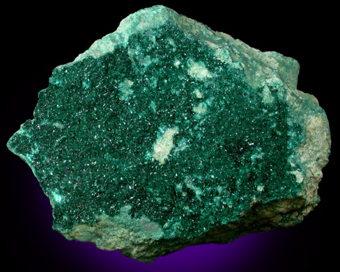 Brochantite from Horn Silver Mine, Frisco, Beaver County, Utah