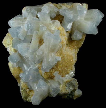Celestine, Sulfur, Calcite from Agrigento District (Girgenti), Sicily, Italy
