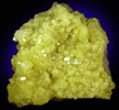 Sulfur on Celestine from Cianciana, Sicily, Italy