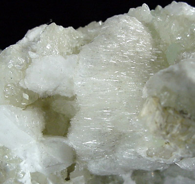 Thaumasite (rare crystals) from New Street Quarry, Paterson, Passaic County, New Jersey