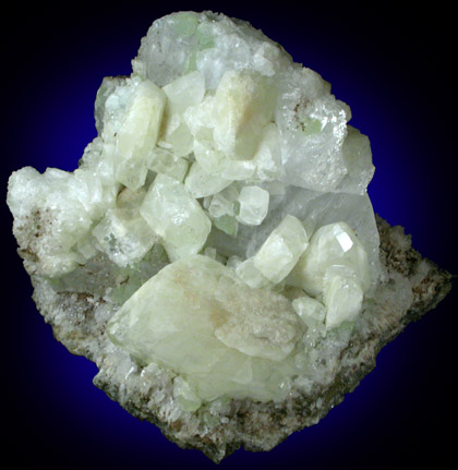 Datolite, Prehnite, Calcite from New Street Quarry, Paterson, Passaic County, New Jersey