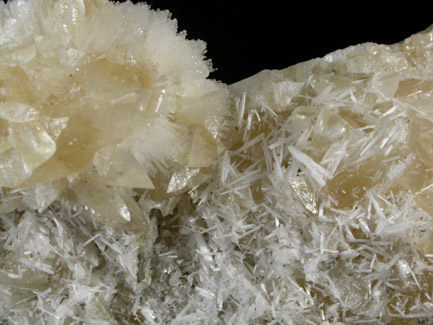 Natrolite and Calcite from Teeter Quarry, Gettysburg, Pennsylvania