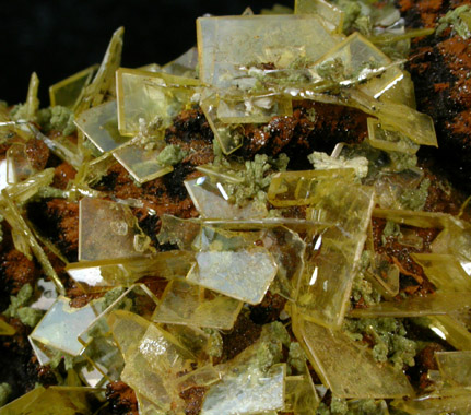 Wulfenite and Mimetite from Mina Ojuela, Mapimi, Durango, Mexico