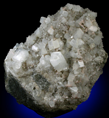 Apophyllite on Quartz from Upper New Street Quarry, Paterson, Passaic County, New Jersey