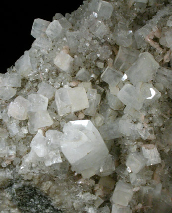 Apophyllite on Quartz from Upper New Street Quarry, Paterson, Passaic County, New Jersey