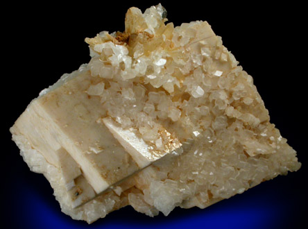 Dolomite with Calcite and Quartz from Trepca District, 10 km east of Kosozska Mitrovica, Kosovo