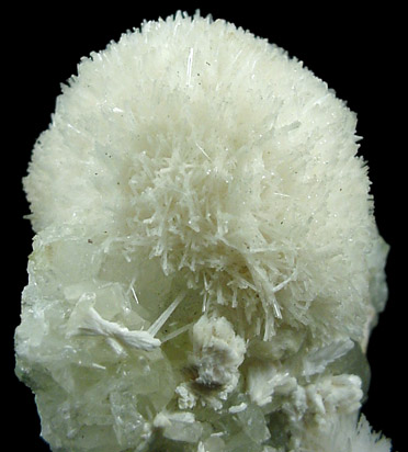 Mesolite, Laumontite and Datolite on Calcite from Prospect Park Quarry, Prospect Park, Passaic County, New Jersey