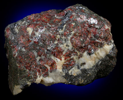 Sphalerite and Zincite (fluoresces orange under UV) from San Francisco Mine, Beaver County, Utah