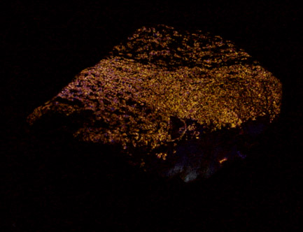 Sphalerite and Zincite (fluoresces orange under UV) from San Francisco Mine, Beaver County, Utah