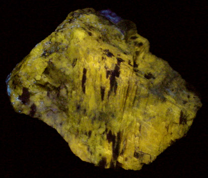 Meionite var. Wernerite (fluoresces yellow-orange under UV) from Grenville, Qubec, Canada