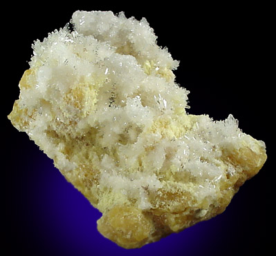 Celestine on Sulfur from Sicily, Italy